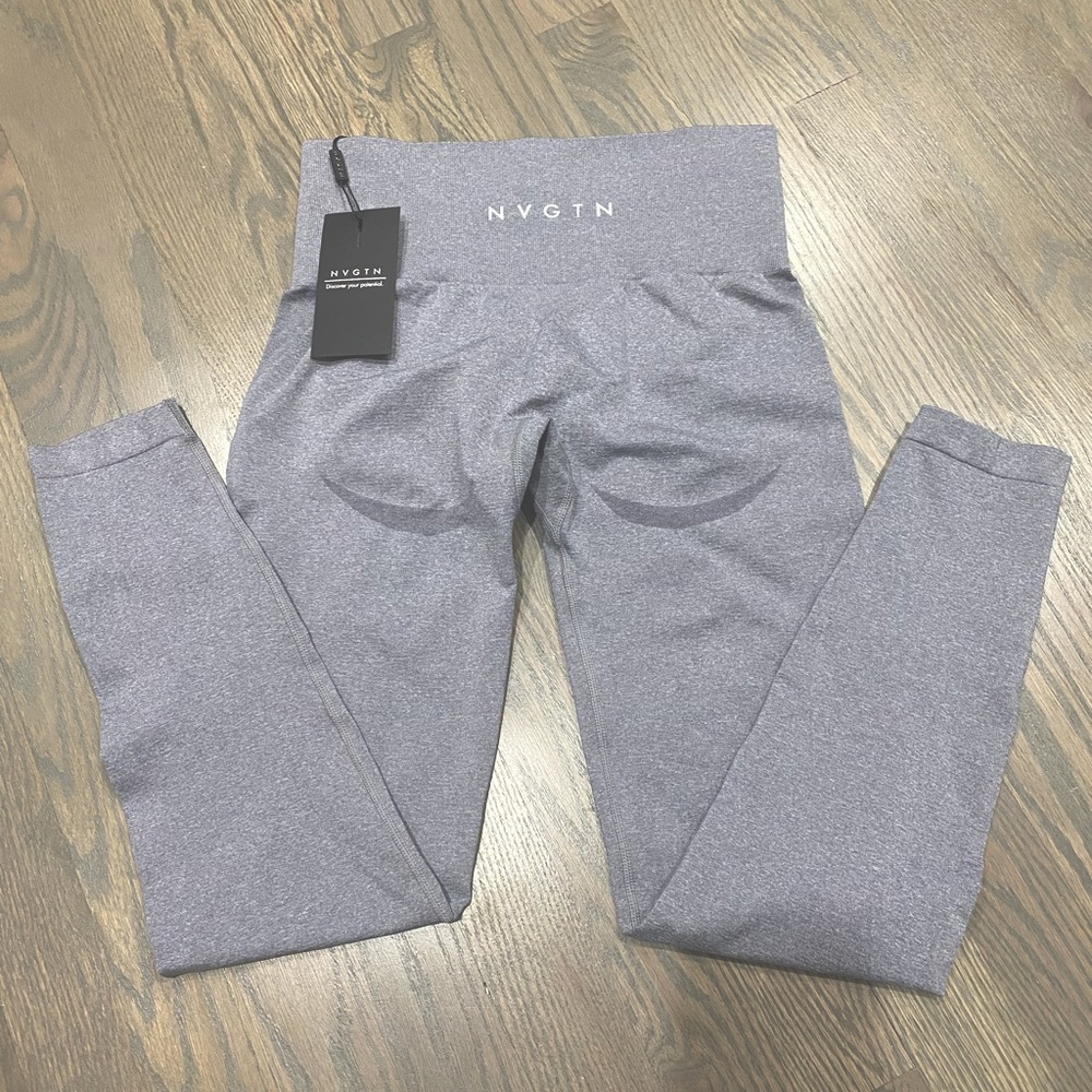 NVGTN grey contour seamless leggings Size Small NWT.